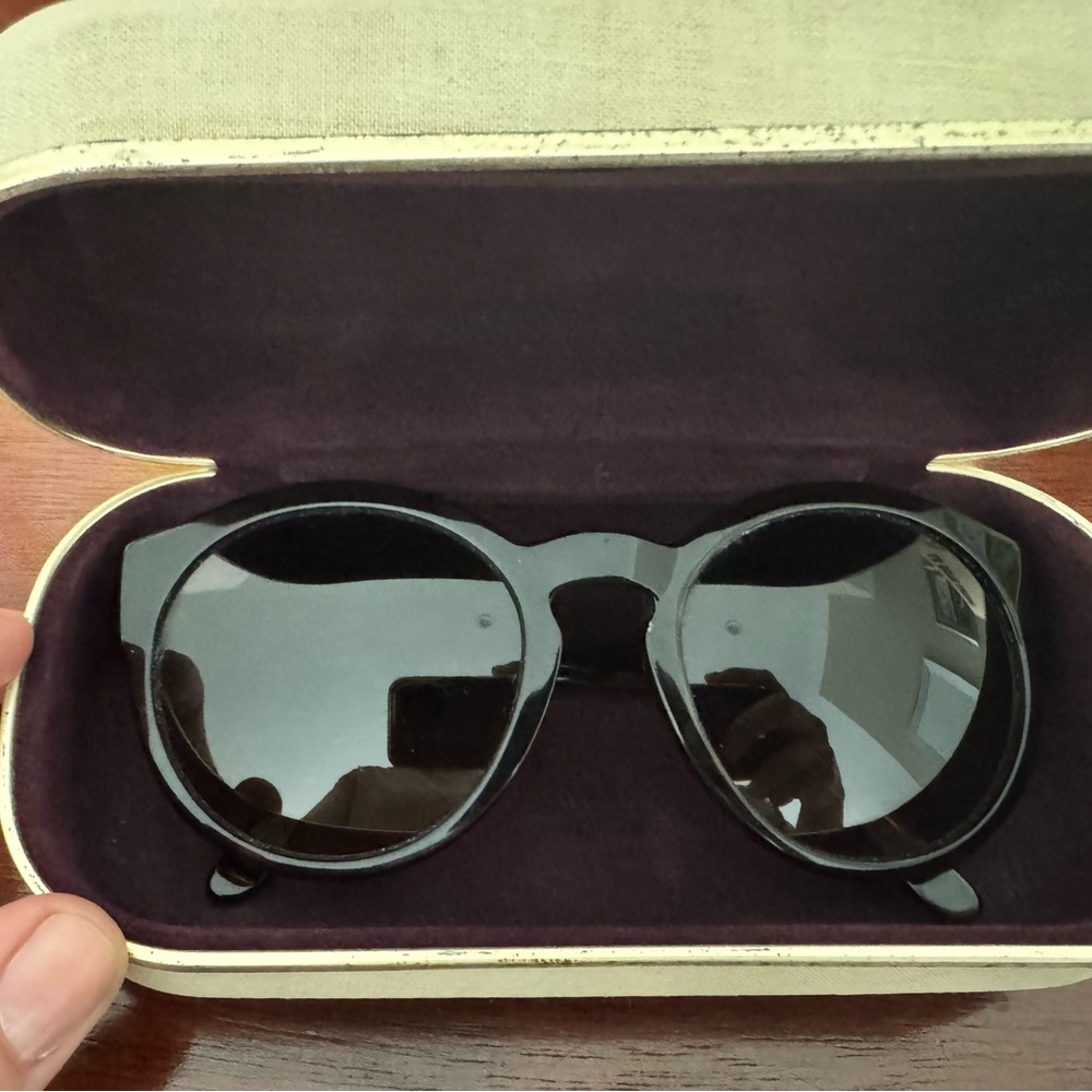 Stella McCartney Black Round-Frame Sunglasses